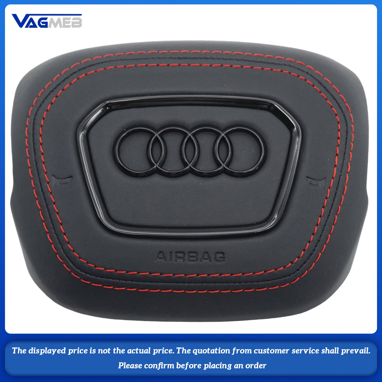 Dyed red thread Steering wheel airbag cover multifunction steering wheel For Audi Q5