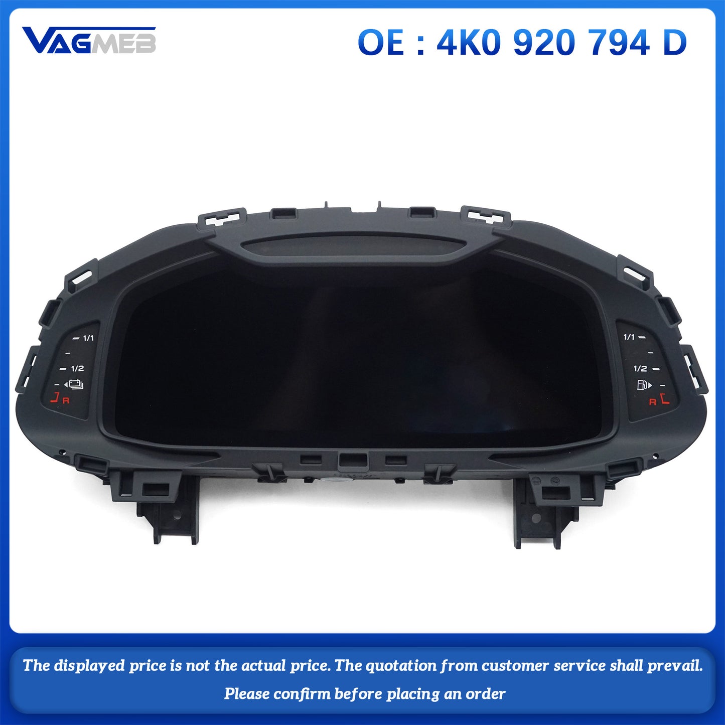 For Audi A6 C8 Speedometer Instrument Cluster Kit 4K0 920 794D