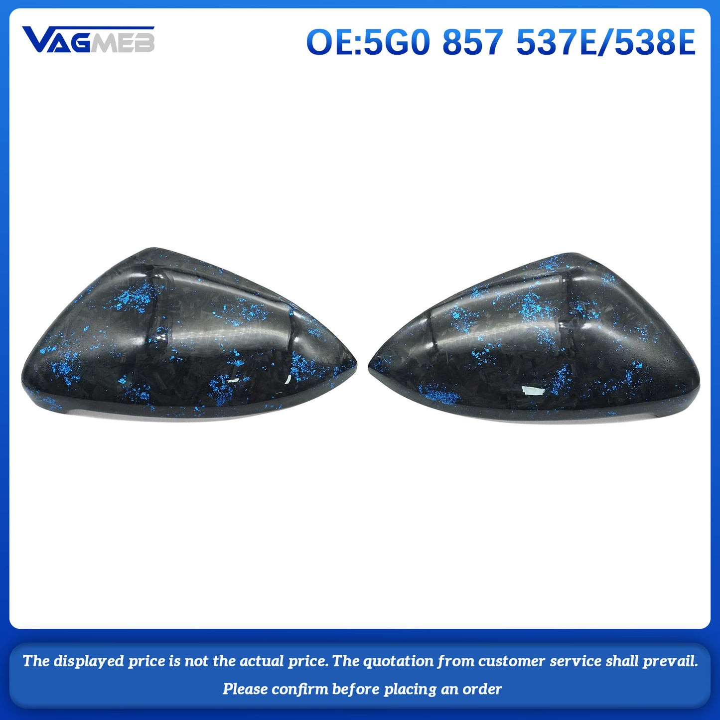 Rear View Mirror Cover For VW Golf MK7.5