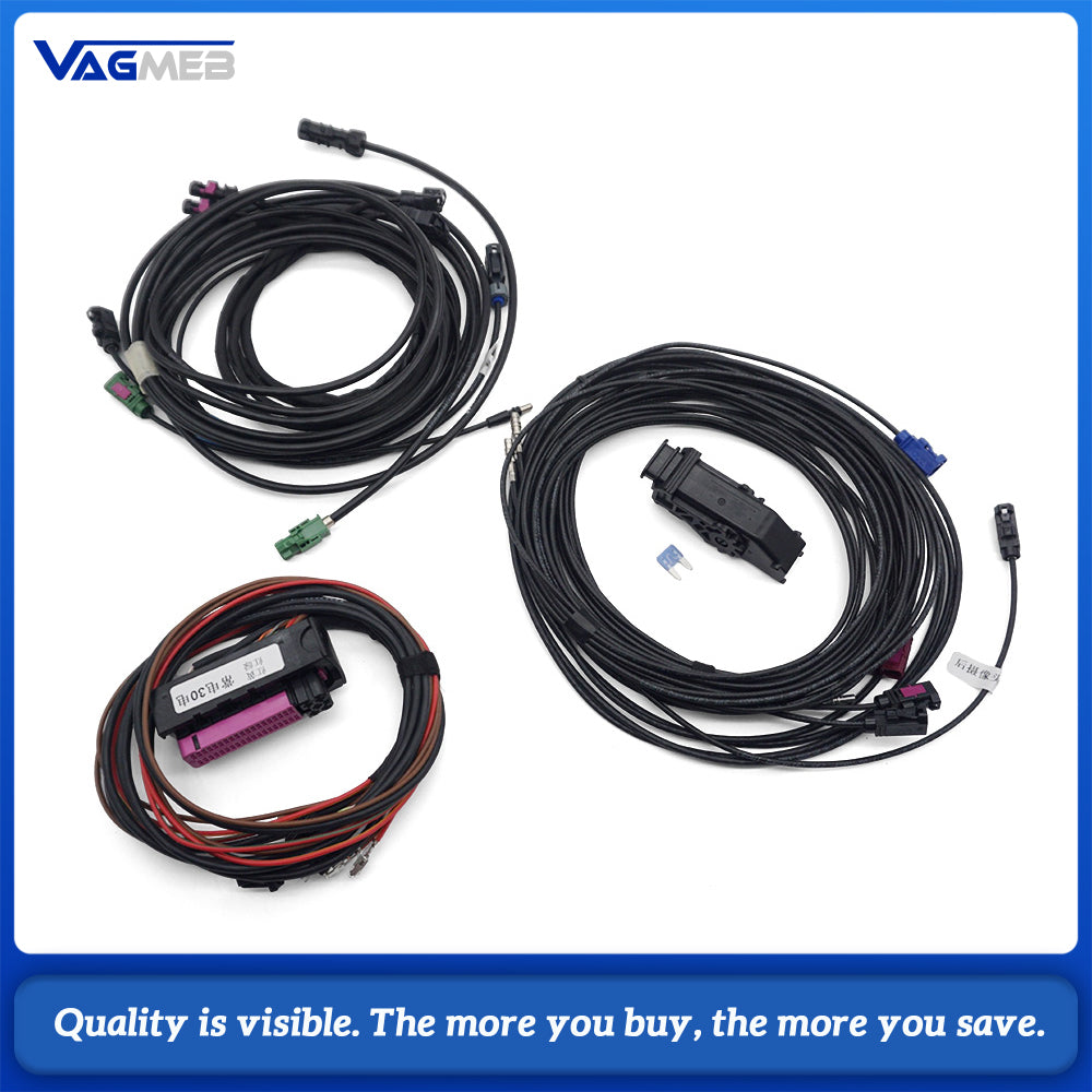 360 Surround View Camera Kit With Tailgate Handle Shell Fit Audi Q7 4M Facelift 2020-2024 Area View Retrofit System