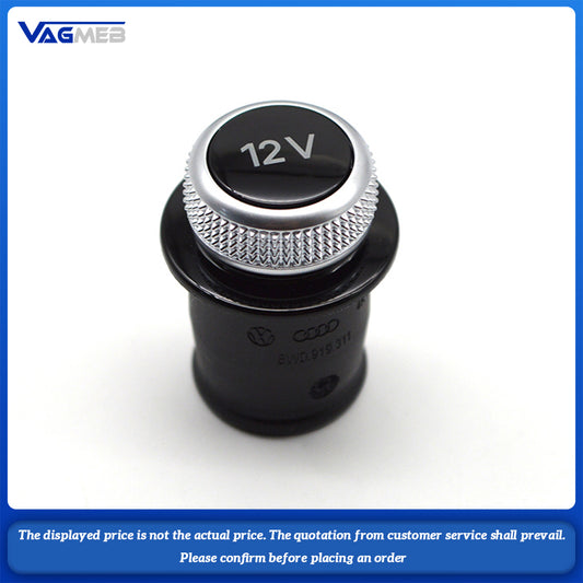 Cigarette Lighter Cover Chrome Plated Cigarette Lighter Plug For Audi A3 A4 A5 Q2 Q7 R8 8WD 919 311