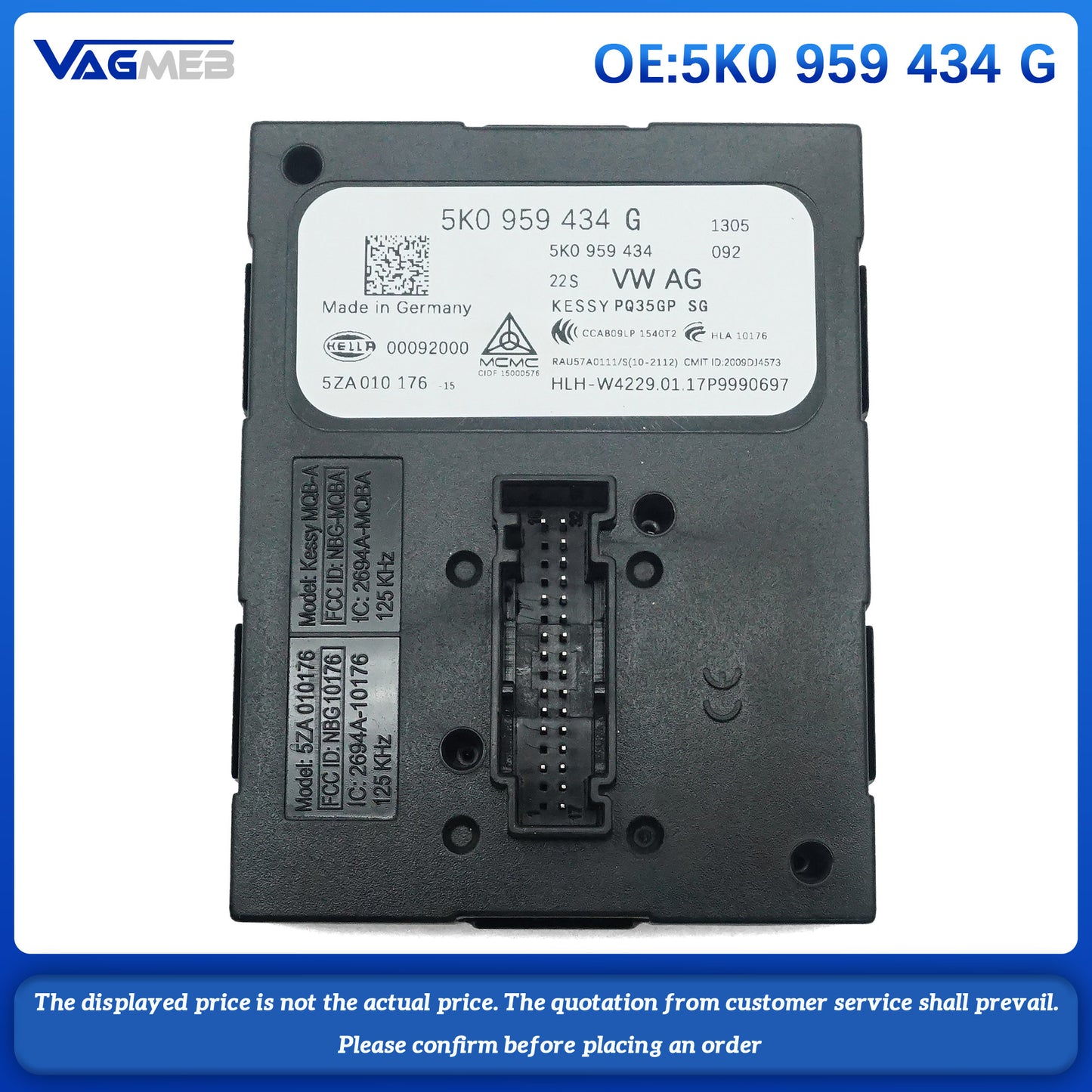 For VW Jetta Passat Audi Q3 Control Unit 5K0 959 434G