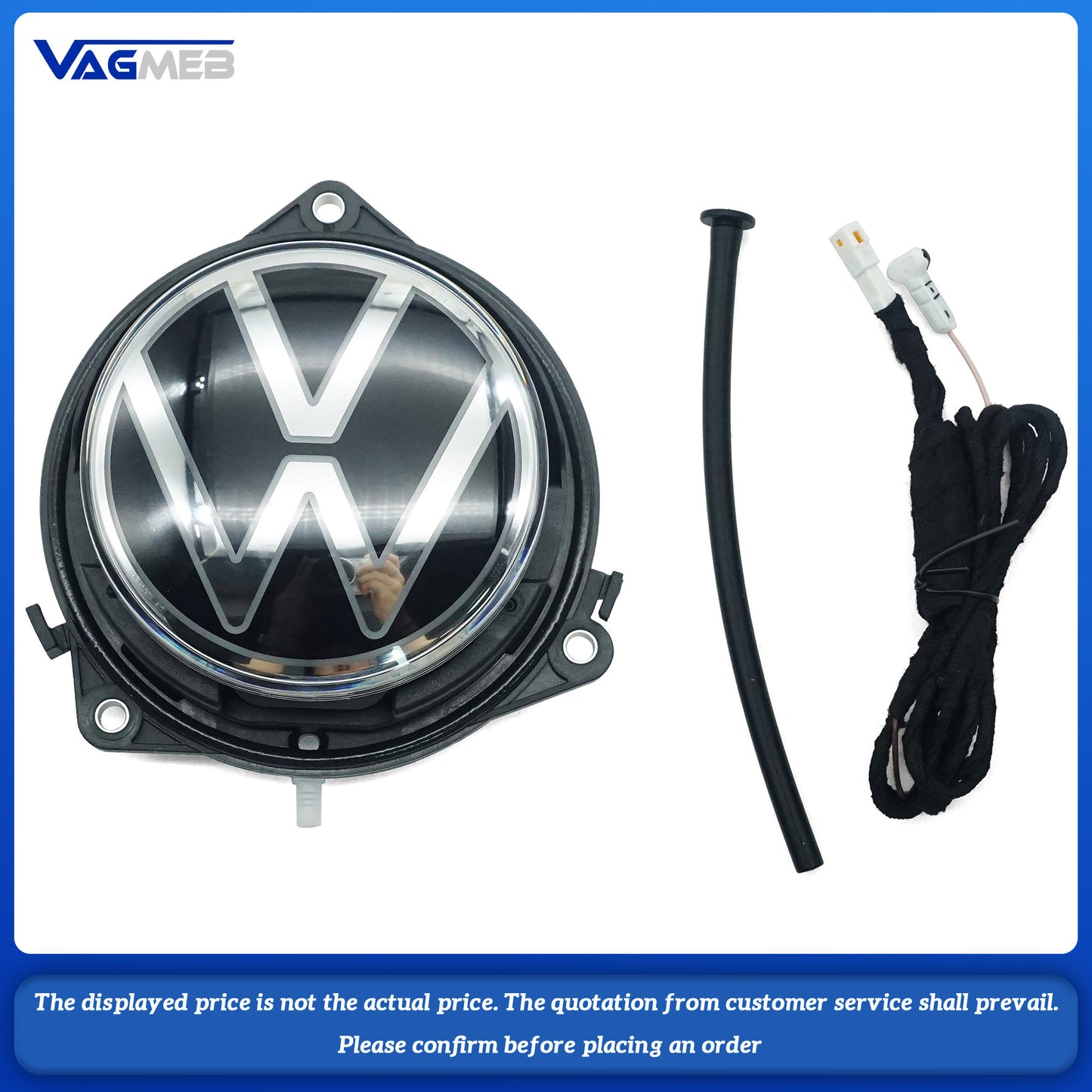 For VW Passat B8 illuminated tail number plate