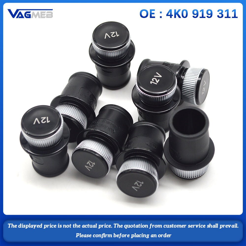 Cigarette Lighter Cover Chrome Plated Cigarette Lighter Plug For Audi A3 A4 A5 Q2 Q7 R8 4K0 919 311