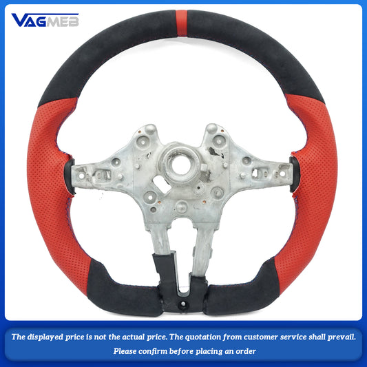 Bare disk Leather Steering Wheel Grip design For BMW F30 F20 F22 F23 F33 F34 F48 X5 F15 X1 X3 F25 M3 F80 E90 E70 E84 M Serie