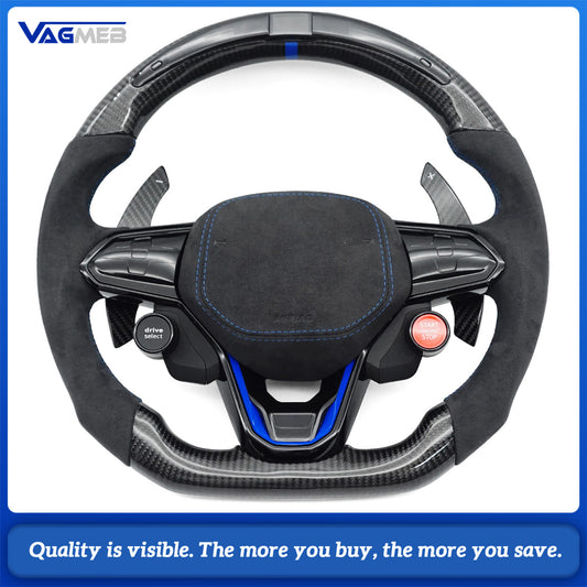 Touch Steering Wheel LED carbon fiber For VW Golf MK7 MK6 MK5 MK4 Passat Jetta Touareg Phaeton Tiguan Magotan Polo