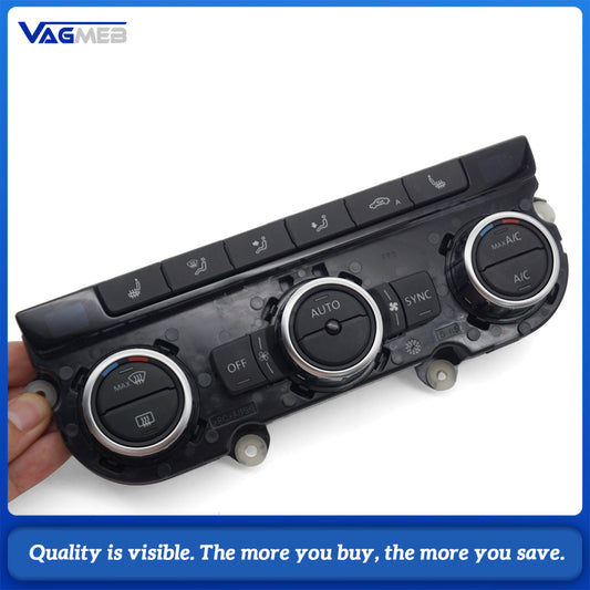 Brand new Air Condition Control Switch Panel AC Seat Heater For Passat B7 CC Tiguan Golf MK6 35D 907 044 E