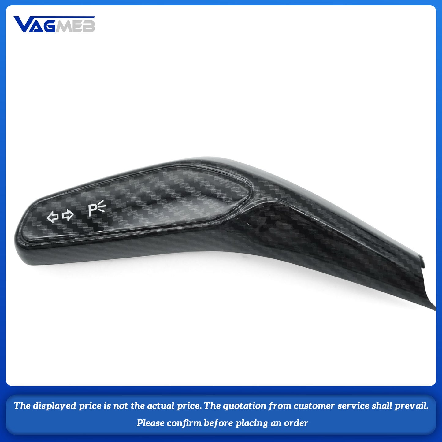 Center control interior modification wiper lever steering rod patch carbon fiber texture decoration For Audi A6 C8 A7