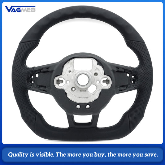Steering Wheel Is Suitable For VW Golf MK7 MK7.5 GTI Made Of Perforated Leather Car Accessories