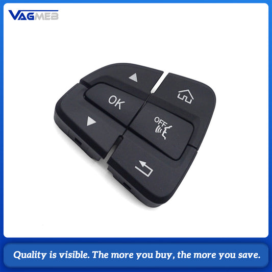 A Pair Car Steering Wheel Control Button Caps Replacement For Mercedes-Benz C-Class GLC-Class