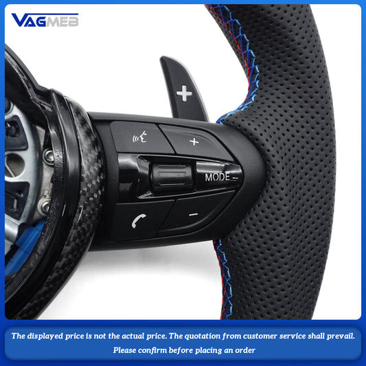 Steering wheel modification suitable for BMW F30 F10 F31 F20 F25 F22 F36 F33 F32 Carbon fiber material customizable color