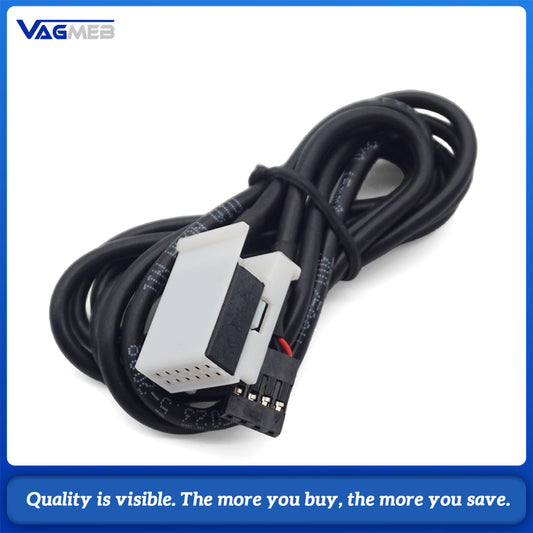 1.5M AUX Audio Wire Harness 3.5mm Male‑Male Stereo Aux Cable Car Radio Auxiliary Input Extension Cord