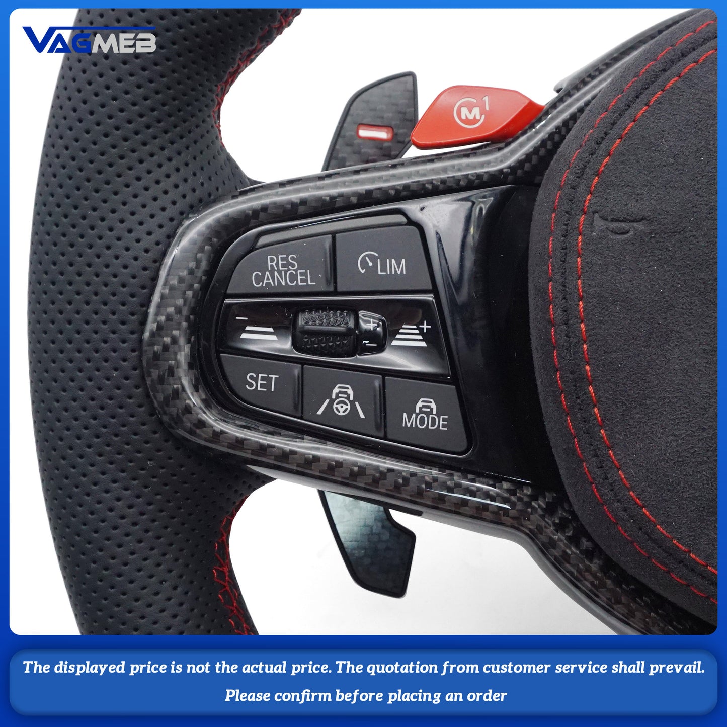 For BMW old and new F10 F20F30 F15 F16 F02 modified CS M4 carbon fiber steering wheel