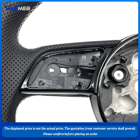 Perforated Leather Steering Wheel For Audi A3 8V A4 B8 B9 S3 S4 S5 Rs5 Rs3 Rs4 A5 B9
