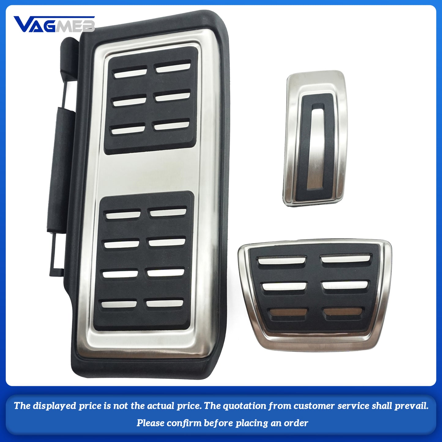 Stainless Steel Pedal Cover For VW Golf MK7 MK8 GTi MK7 Polo Passat B8 Audi A3 Q2L Q3