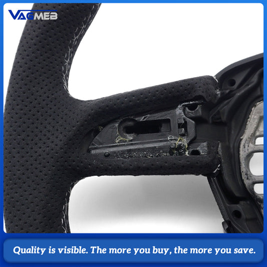 The steering wheel For Audi Q3 models supports customized stitching colors for automotive accessories