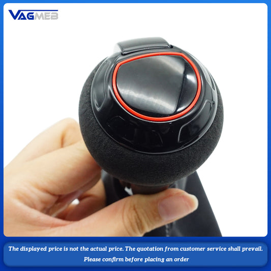 For Audi A6C7 Gear Shift Knob with PU Leather Gaiter Boot Cover