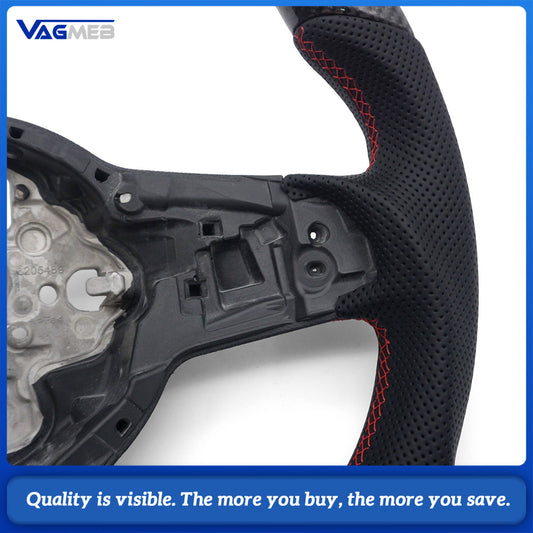 Real Carbon Fiber Steering Wheel for Gti Golf Vw MK7 2015-2019 Golf 7 R 2015-2017