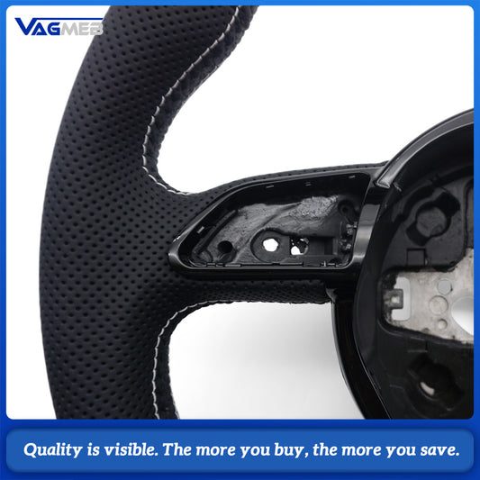 Sports style steering wheel for Audi A3 8V A4 B8 A5 S3 S4 RS3 RS4 Perforated leather steering wheel