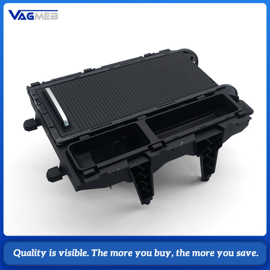 Black Center Console Cup Holder Assembly With Roller Shutter For VW Passat B8 Interior Drink Holder Replacement 3G0 862 531 F 3GD 862 531B