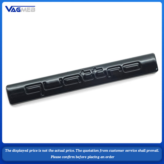 For Audi Quattro Logo A3 A4 A8 Q3 S3 S5 RS6 RS7 S7 S6 A6 ABS Car Side Body Badge Rear Trunk Emblem Sticker Decals Accessories