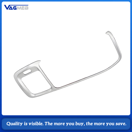 Car Styling Console Navigation Frame Decorative Cover Trim For Volvo S60 V60 2011-17 Interior Stainless Steel Strip Mouldings