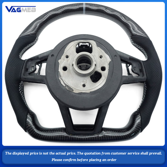 For Audi TT half-hole black line carbon fiber steering wheel