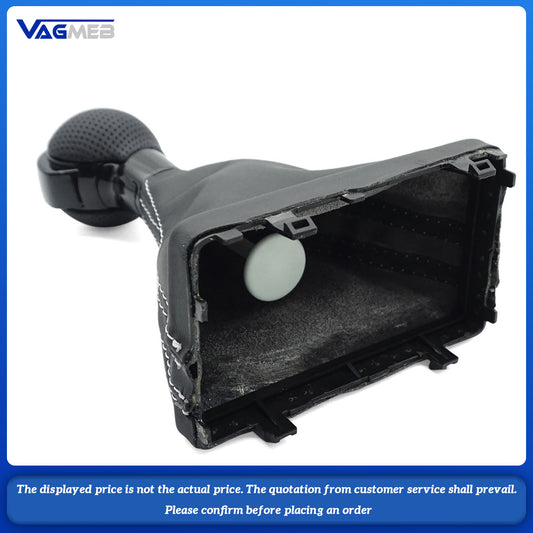For Audi A38V Gear Shift Knob with PU Leather Gaiter Boot Cover