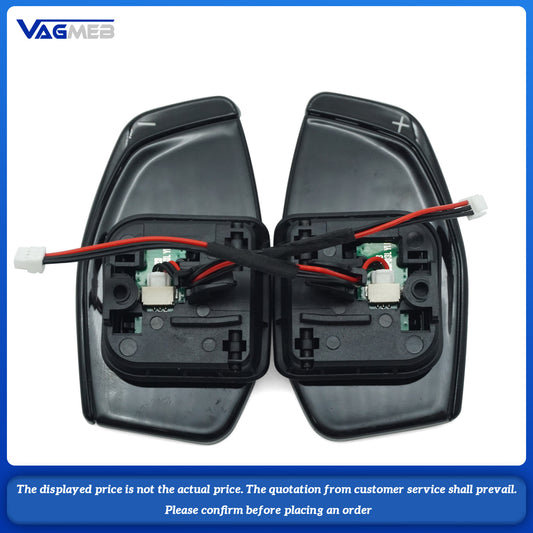 For Audi A4 B9 A3 S3 A5 A6 C8 with metal shift paddles and extended shift cover for steering wheel paddles