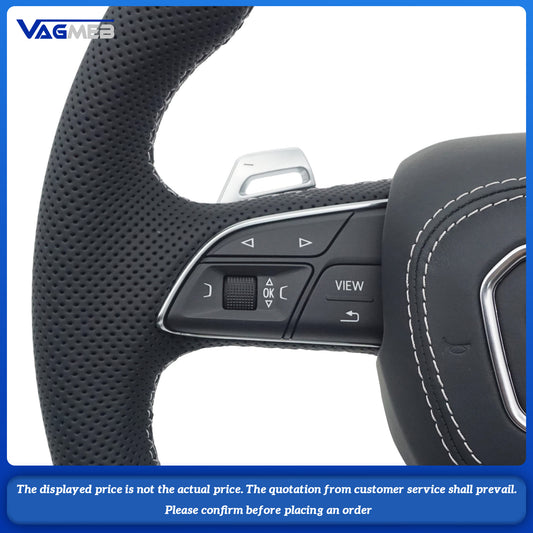 For Audi S Logo Q5 FY - White trim with heated steering wheel