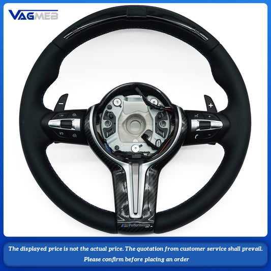 LED carbon fiber leather multifunctional sports steering wheel for BMW F30 F32 F10 F20 F07 F01 E46 E60 E90 M3 M4 M6