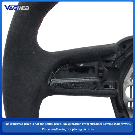 For Audi S RS S LINE Logo Q3 Q5 Q7 RSQ3 RSQ5 RSQ7 SQ5 SQ3 SQ7 custom all alcantara Steering wheel bottom Multi-color lines