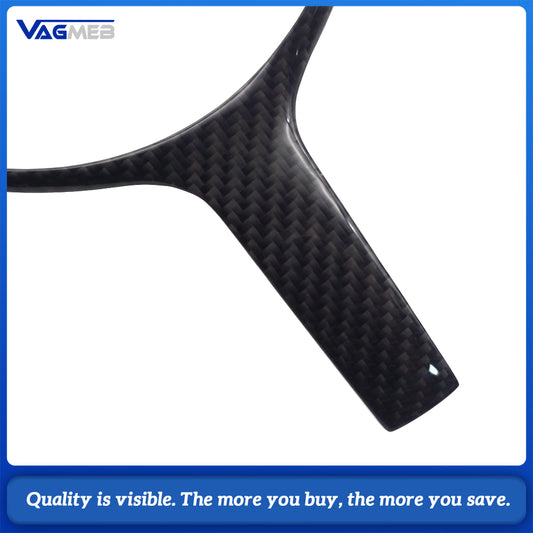 M Sport Steering Wheel Trim For BMW F20 F22 F30 F31 F32 F33 F35 F36 F10 F06 F12 F13 F15 F16 Carbon Fiber 550D 328M