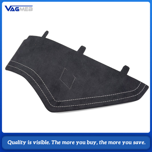 For Audi A6 C8 RS6 C8 custom leather Alcantara white stitch Dashboard cover plate with S RS emblem