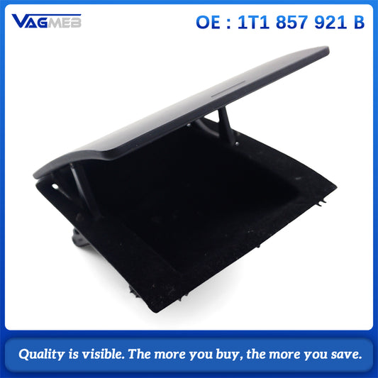 1T1857921B For VW Touran 2003 2004 2005 2006 2008 LHD Front Central Console Dashboard Black Box Storage Holder Tray Cover Lid