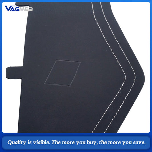 For Audi A6 C8 RS6 C8 custom leather Alcantara white stitch Dashboard cover plate with S RS emblem