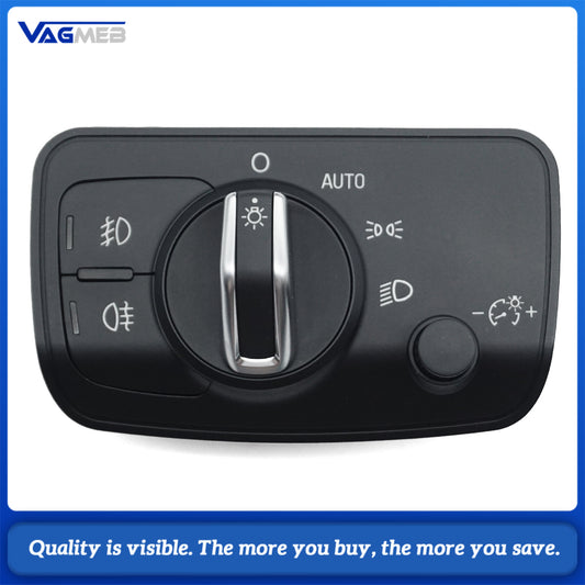 estilo de coche interruptor de Control de faros perilla lámpara de cabeza para Audi A3 Cabriolet Sportback TT S3 8V 8V0 941 531 AE