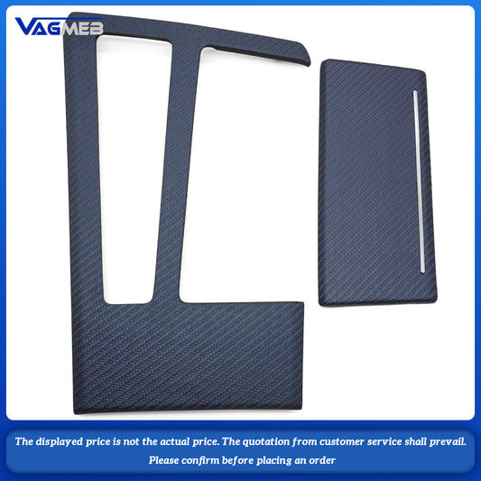 Carbon fiber center console blue line decorative panel for Audi RS A6 C8 carbon fiber interior decorative panel