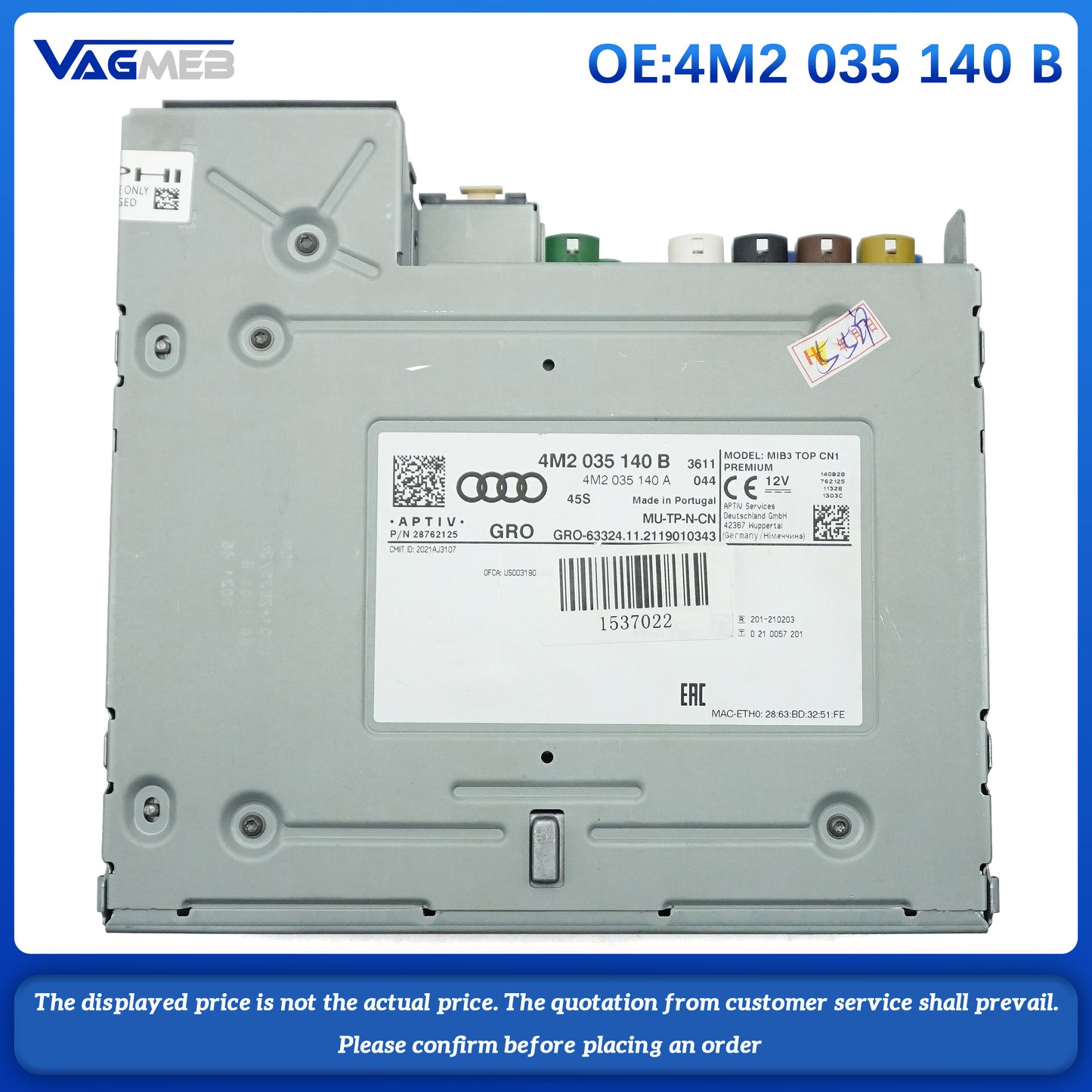 Auto Body Parts Car Engine Control Unit ECU Module For Audi Q7 Q8 A6 S6 A6L A7 A8 S8 RS7 Audi Q8 e-tron 4M2 035 140B