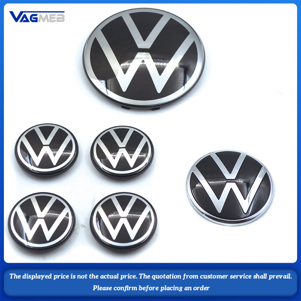 For VW Jetta MK7 Trunk logo + wheel hub + grille logo