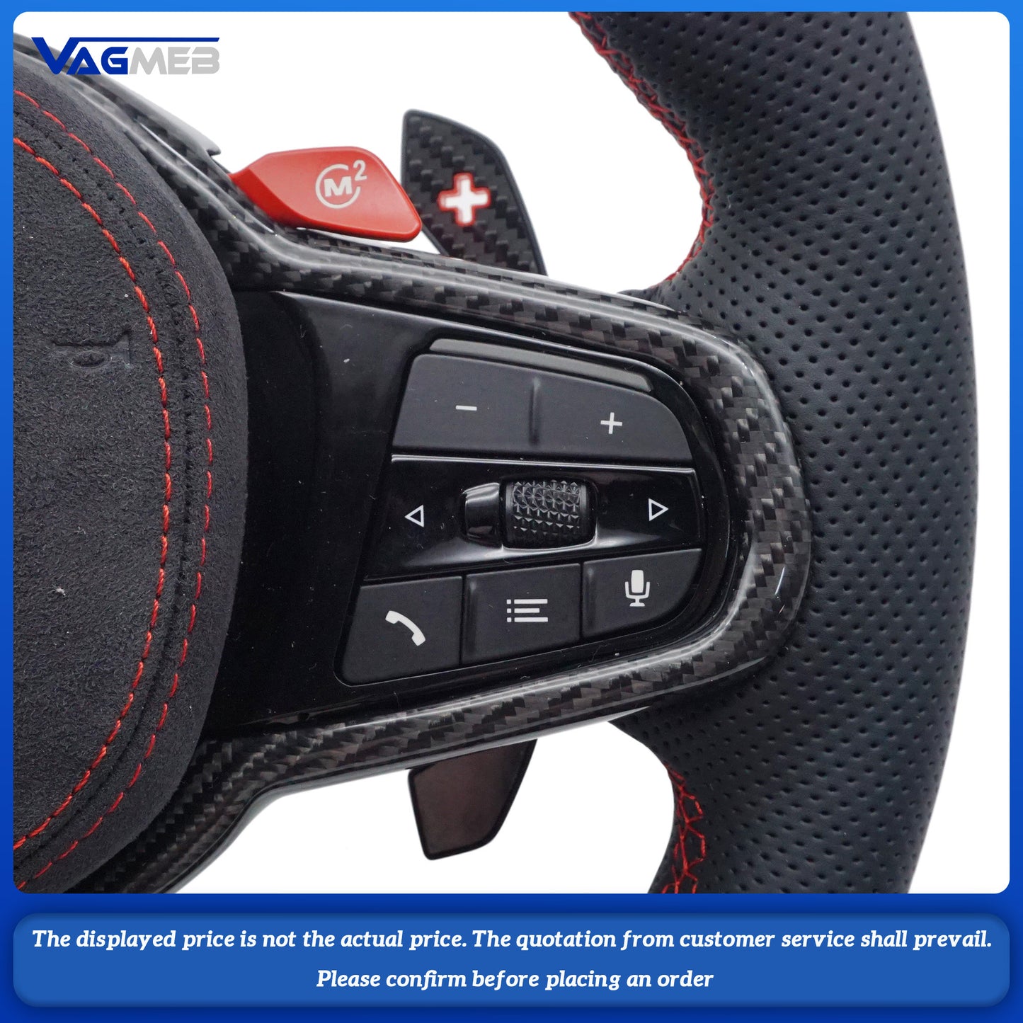 For BMW old and new F10 F20F30 F15 F16 F02 modified CS M4 carbon fiber steering wheel