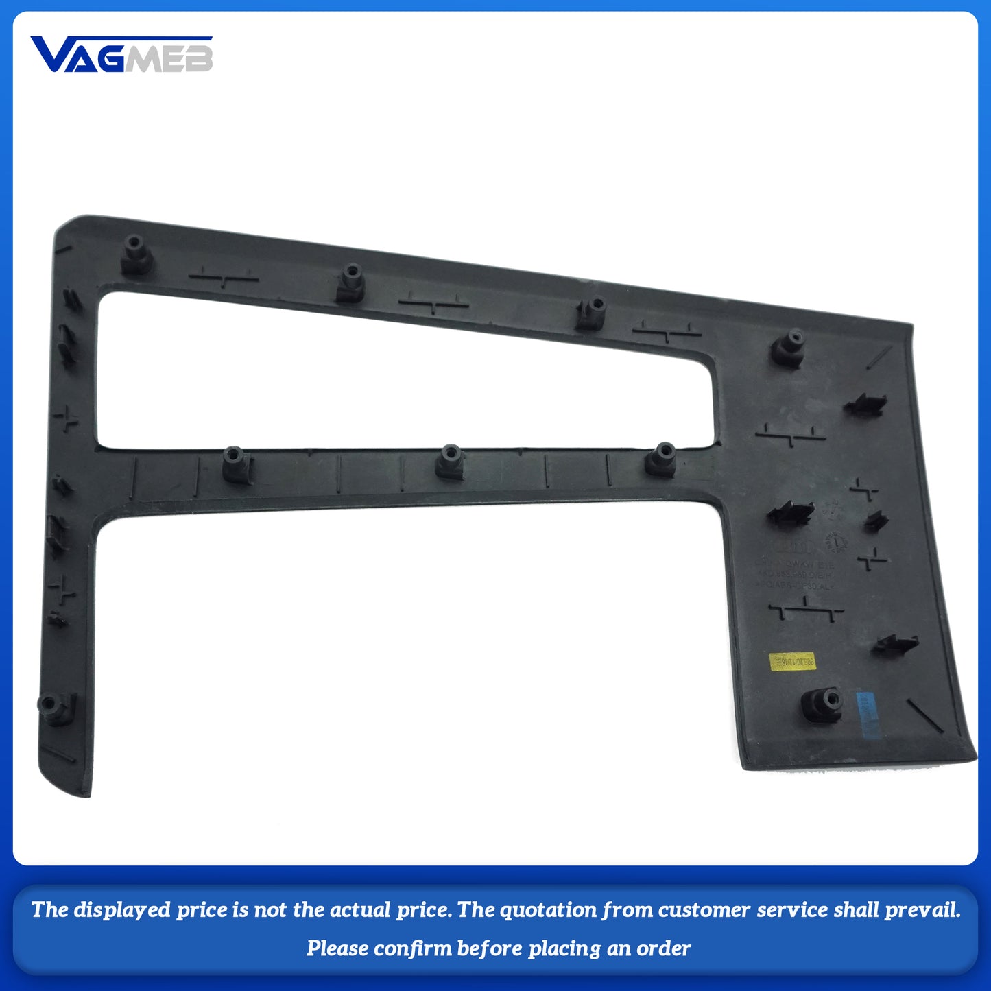 For Audi A6C8 A7 Central aisle cup holder carbon fiber trim plate
