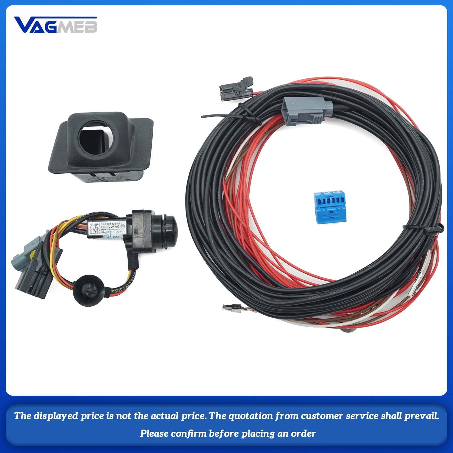 For VW Multivan T5 T6 reverse image rearview camera with static guide line, Car Accessories