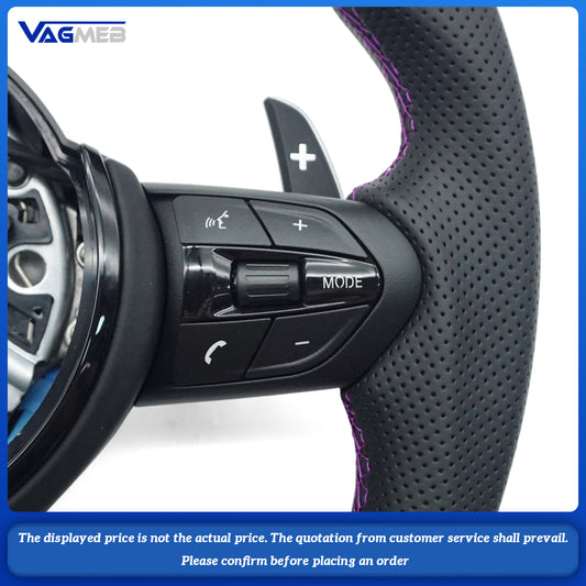 Custom BMW F style Darth Vader steering wheel For BMW F10 F20 F30 E60 E90 3 Series 5 Series leather perforated leather