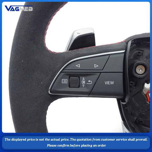 For Audi Q5 FY Q7 4M Q8 custom carbon fiber flat bottomed sports car steering wheel