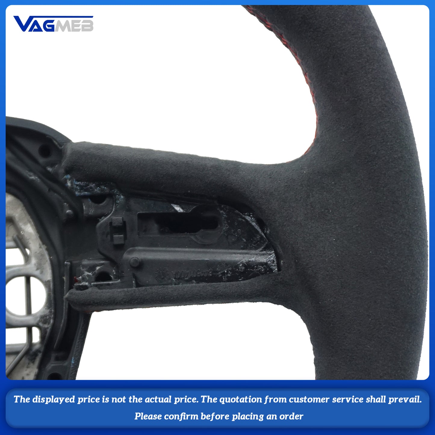 For Audi S RS S LINE Logo Q3 Q5 Q7 RSQ3 RSQ5 RSQ7 SQ5 SQ3 SQ7 custom all alcantara Steering wheel bottom Multi-color lines