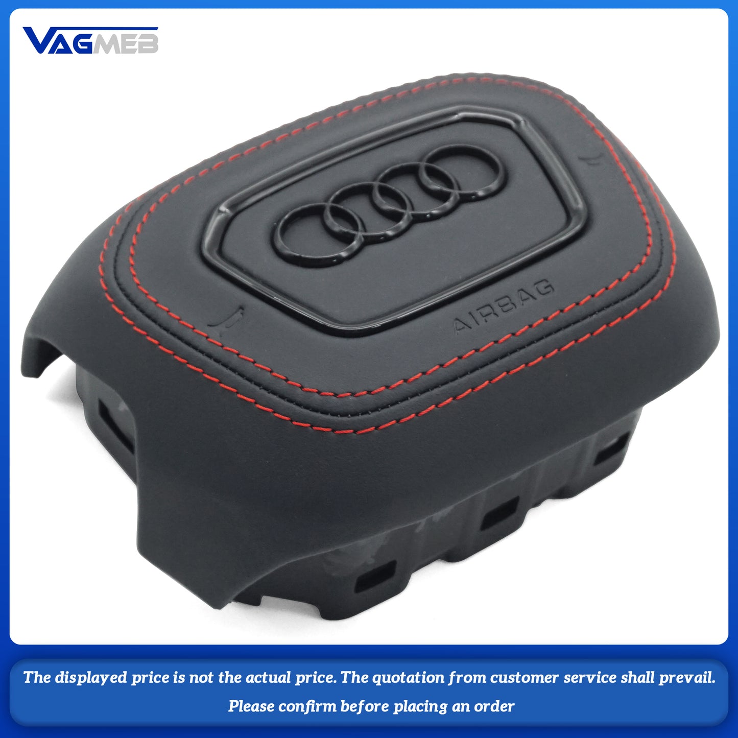 Dyed red thread Steering wheel airbag cover multifunction steering wheel For Audi Q5