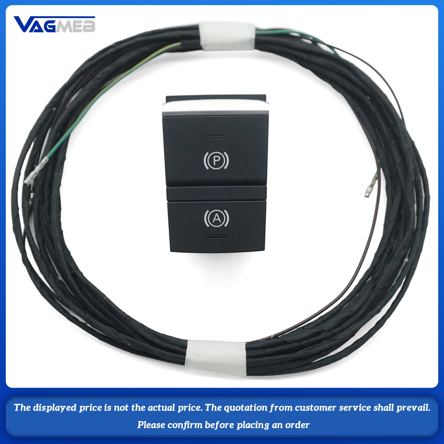Hill Hold Auto Hold Switch And Wire For Audi TT MK3 White backlight button LHD 8S0 927 225 A