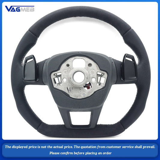 For Audi A6 C8 painted leather multifunctional steering wheel with heating, Car Accessories