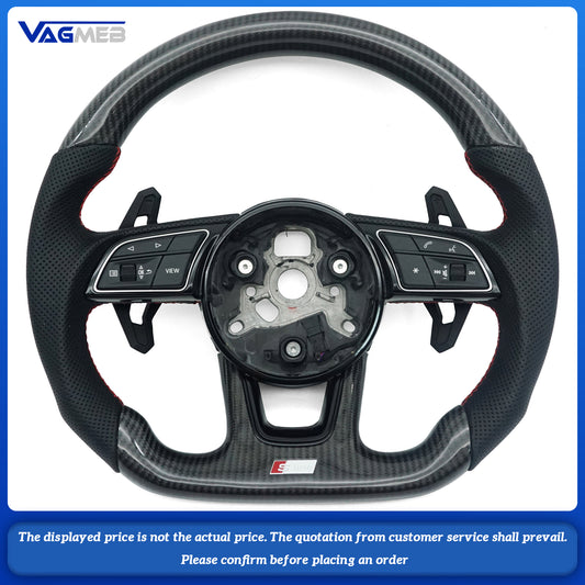 For Audi A4B9 Carbon Fiber Steering Wheel Steering Wheel Assembl